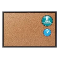 Quartet® Black Aluminum Classic Cork Bulletin Board 96" X 48"