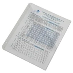 Skilcraft Poly Three-Ring Slash-Style File Jacket, 3-Hole, Clear, Package Of 5