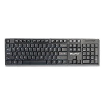 Skilcraft Usb Wired Keyboard, 101 Keys, Black 3 Skilcraft Usb Wired Keyboard, 101 Keys, Black