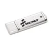 Skilcraft Ultra-Slim Flash Drive, 4 Gb, Silver -Print And File 144920 w MainProductImage Lg
