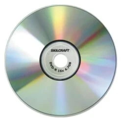 Skilcraft Branded Attribute Media Disks, Dvd-R, 4.7gb, Spindle, Package Of 25