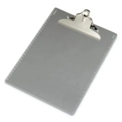 Skilcraft Aluminum Clipboard, 5 1/2 Metal Clip, 9 X 12