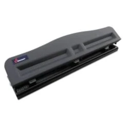 Skilcraft Lt-Duty 3-Hole Punch, 9/32 Holes, 10 Sheet, Black