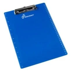 Skilcraft Recycled Plastic Clipboard, 4 Wire Spring Clip, 9 X 12