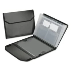 Skilcraft Expanding File Folders And Storage Boxes, 1 7 Sections, Letter, Black