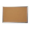 Skilcraft Quartet Cork Board, 36 X 48, Anodized Aluminum Frame -Print And File 146401 w MainProductImage Lg