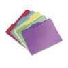 Skilcraft Recycled File Folders, 1/3-Cut 1-Ply, Letter, Assorted, Pack Of 100