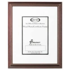 Skilcraft Mahogany Frames, Certificate/photo, 11 X 14, Case Of 12