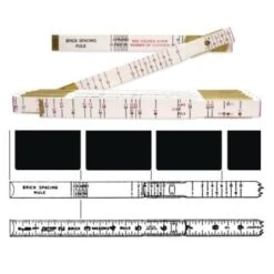 Crescent Wood Rule 6 Ft. X 5/8 Inch Brick Mason Red End®