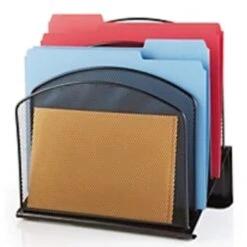 Office Depot® 99% Recycled Incline Sorter 5 Compartments, Black