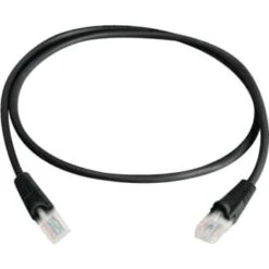Adamax 7 Ft. Cat-5 Cord, Black, Package Of 5