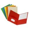 Office Depot® Assorted Colors Leatherette 2-Pocket Portfolio