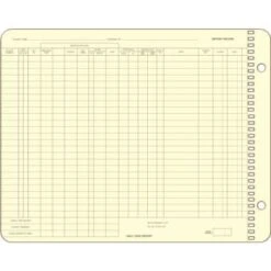 Rent Journal Pegboard Form, Canary Yellow, Package Of 100