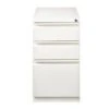Hirsh 20" Deep Mobile Pedestal File Cabinet, 3 Drawer Bbf, Letter Width, White -Print And File 287425 MainProductImage Lg