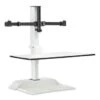 Safco Soar™ Electric Desktop Sit/stand Dual Monitor Arm, For 27" Monitors, White -Print And File 297512 MainProductImage Lg