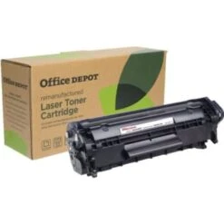 Office Depot Brand 12A / HP 12A Remanufactured Toner Cartridge, Black