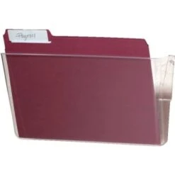 Office Depot Single Wall Pocket, Letter Size, Clear