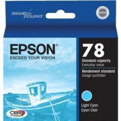 Epson® 78 / T078520 Claria Hi-Definition Ink Cartridge, Light Cyan