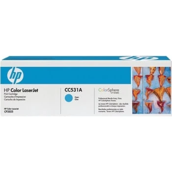Hp 304a / Cc531a Toner Cartridge, Cyan 3 Hp 304a / Cc531a Toner Cartridge, Cyan