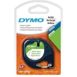 Dymo® Lt 10697 Black-On-White Tape, 1/2" X 13' Package Of 2