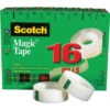 Scotch® Magic™ 810 Tape, 3/4" X 1000', Package Of 16 Rolls
