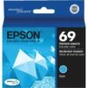 Epson® 69 / T069220-S Durabrite Ultra Ink Cartridge, Cyan -Print And File 317716 V Lg