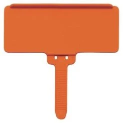 Quantum Storage Systems Hanging Label Tab, Orange, 1-3/8" X 3", 25 Pack