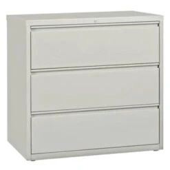 Hirsh 42 " W Light Gray 3-Drawer Lateral File Cabinet