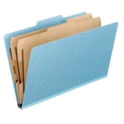 Pendaflex® Sky Blue Letter Size Pressboard Classification Folder Package Of 10