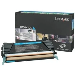 Lexmark™ C736h1cg High-Yield Cyan Toner Cartridge