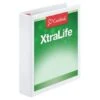Cardinal® Xtralife Locking Slant-D White Ring Binder- 1-1/2 Inch Rings -Print And File 737992 w MainProductImage BUS Lg