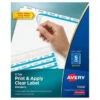 Avery® Index Maker Clear Label Divider, Package Of 5