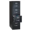 Workpro® 4-Drawer Black Metal Letter-Size Vertical File Cabinet -Print And File 738644 w MainProductImage BUS Lg