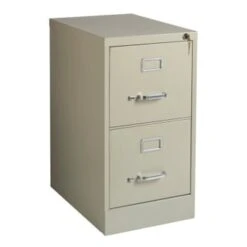 Realspace® 2-Drawer Putty Metal Vertical File Cabinet