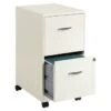 Realspace® 2-Drawer Pearl White Soho Vertical Mobile File Cabinet -Print And File 738686 w MainProductImage BUS Lg