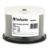 Verbatim® Datalifeplus White Dvd+rw Printable Disc Spindle -Print And File 738706 w MainProductImage BUS Lg