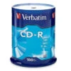 Verbatim® 700 Mb Cd-R Recordable Media Spindle, Package Of 100