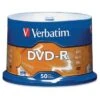 Verbatim® 4.7 Gb Dvd-R Recordable Media Spindle, Package Of 50 -Print And File 738719 w MainProductImage BUS Lg