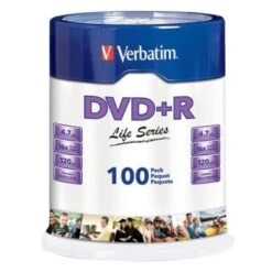 Verbatim® Life Series Dvd+r Spindle, Package Of 100