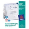 Avery® Semi-Clear Standard Weight Top Load Sheet Protector, Package Of 100 -Print And File 739312 w MainProductImage BUS Lg