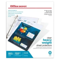 Office Depot® Clear Heavyweight Sheet Protector 8 1/2 X 11inch, Package Of 100