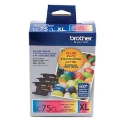 Brother® Lc75 Cyan/magenta/yellow Ink Cartridges, Package Of 3