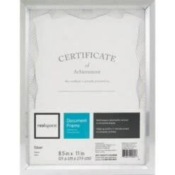 Realspace® Silver Easy Angle Photo/document Frame, 8-1/2" X 11"