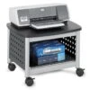 Safco® Scoot Black/silver Under Desk Printer Stand