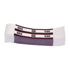 MMF™ Industries 50 Dollar Currency Strap, Deep Purple, Package Of 1000