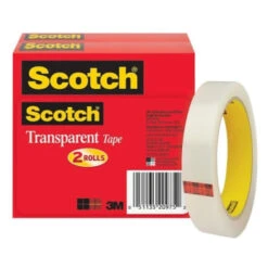 Scotch® Transparent Tape 3/4" X 216', Package Of 2