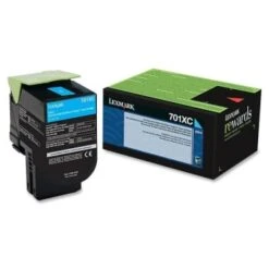 Lexmark™ 70c1xc0 Cyan High-Yield Toner Cartridge