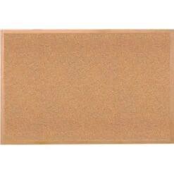 Ghent® Natural Cork Bulletin Board With Wood Frame, 3'h X 4'w